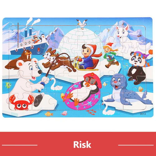 Montessori Wooden Puzzle Collection | Animals, Vehicles & Educational Themes