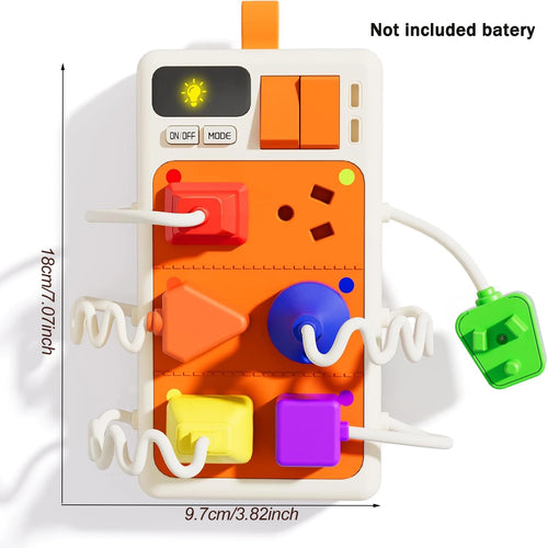 Montessori Sensory Plug Board | Safe Electrical Learning Toy for Toddlers
