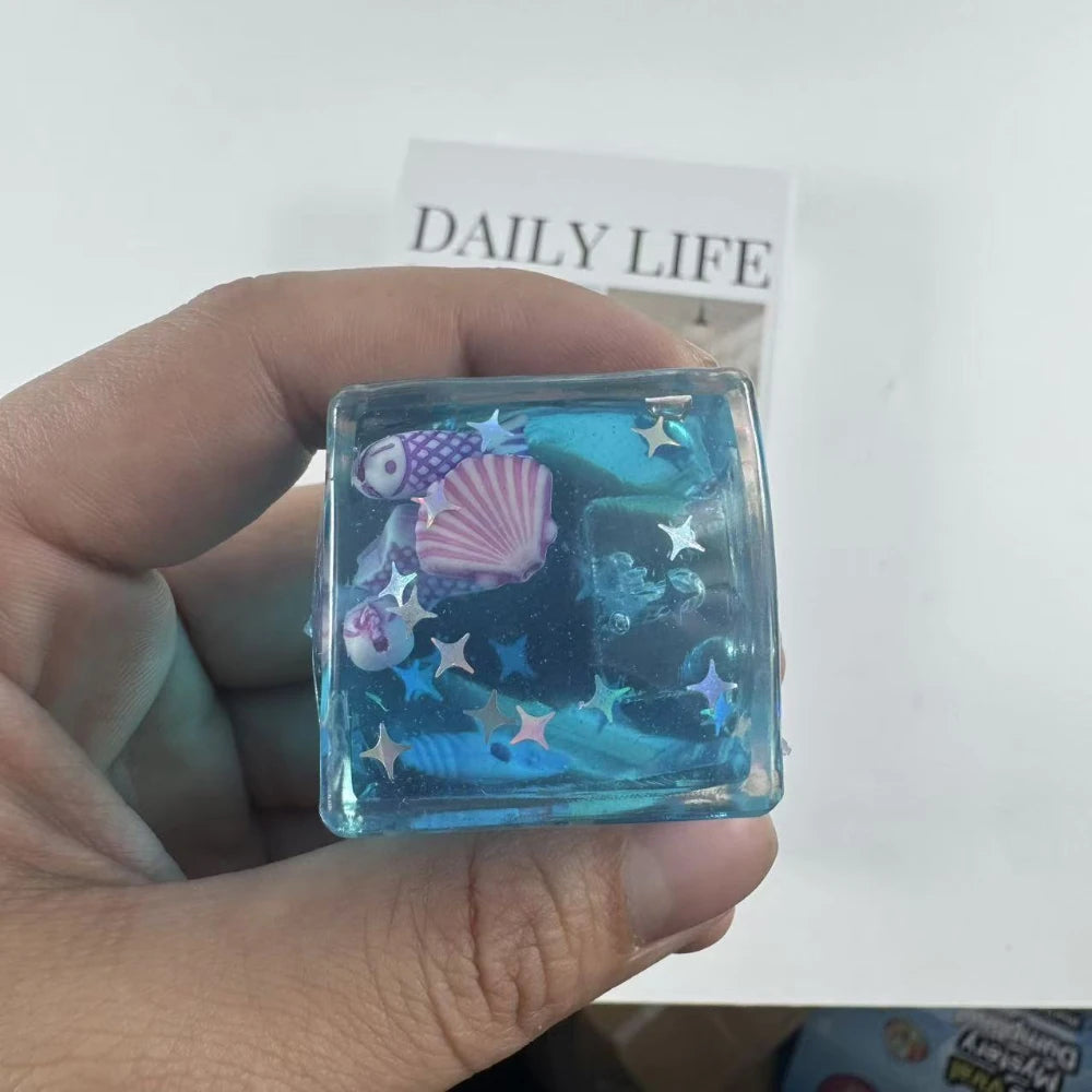 Ocean Sensory Squishy CubeI