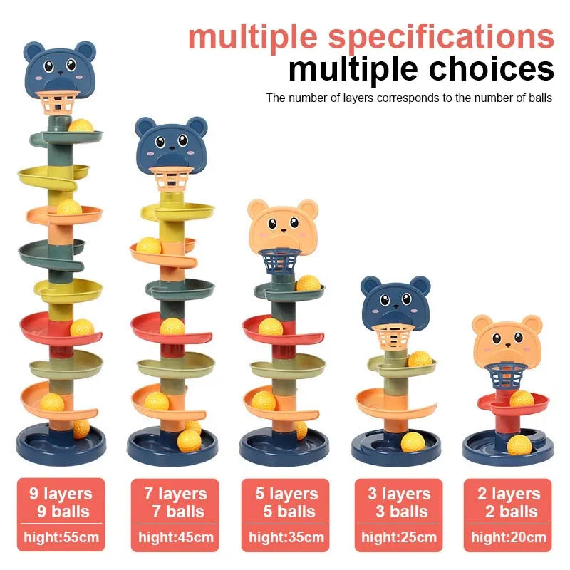 Montessori Ball Drop Tower for Babies & Toddlers