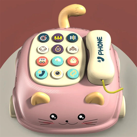 3-in-1 Musical Toy Phone for Toddlers – Interactive Learning & Pull-Along Toy