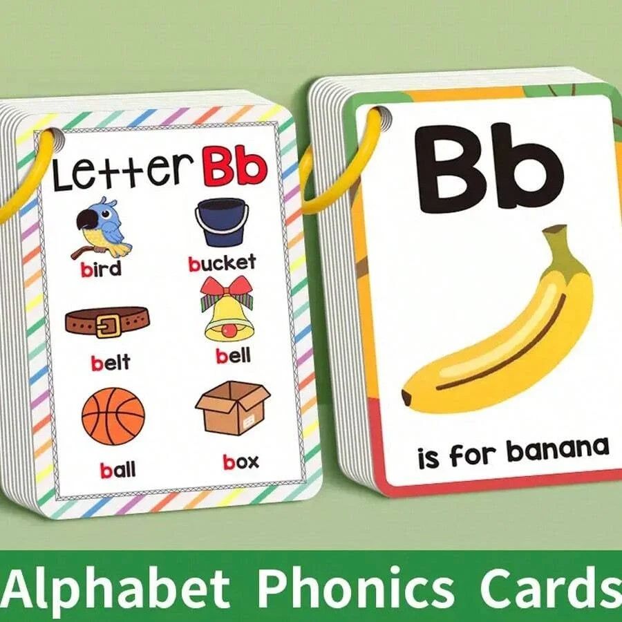 ABC Alphabet Phonics Flash Cards | 26 Letter Learning Cards for Kids