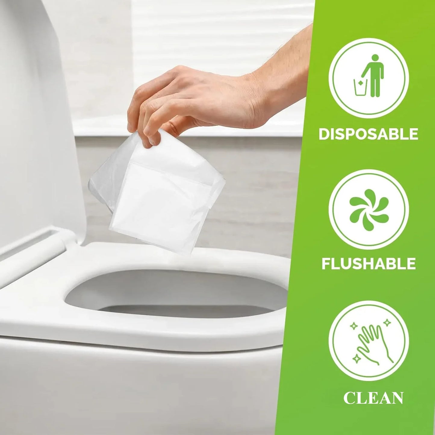 20-50Pcs Toilet Seat Covers Disposable Flushable Toilet Seat Covers