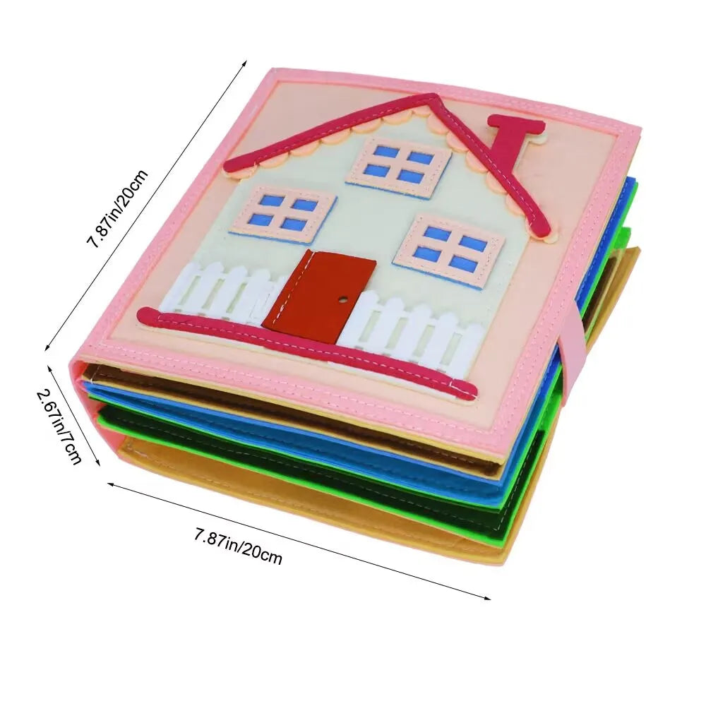 Montessori Quiet Book | Soft Activity Book