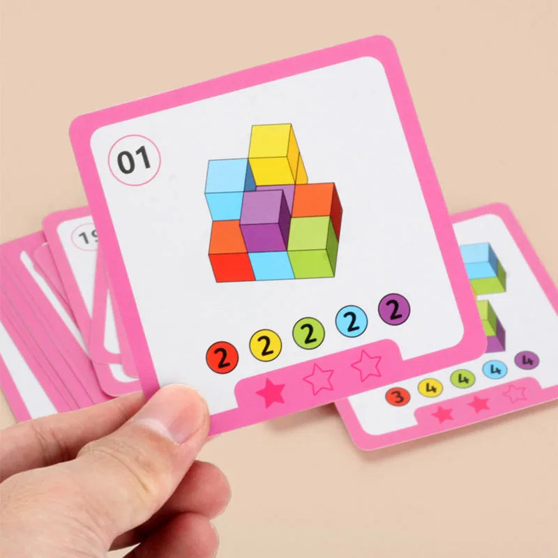 Montessori Magic Block Puzzle Toy Spatial Logical Thinking Training