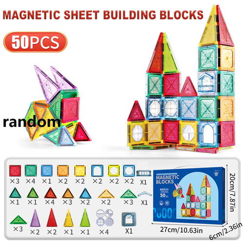 Magnetic Building Tiles Set