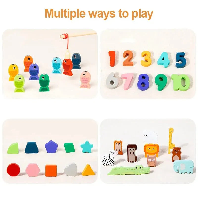 Montessori 4-in-1 Learning Board