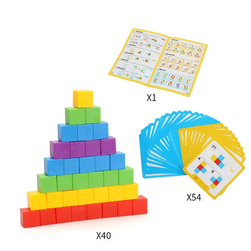 Montessori Magic Block Puzzle Toy Spatial Logical Thinking Training