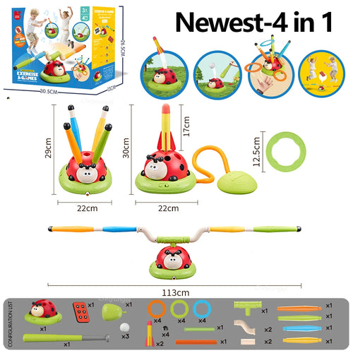 Kids’ 3-in-1 Musical Jump & Toss Game