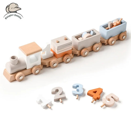 Wooden Montessori Train Set | Educational Toy for Kids