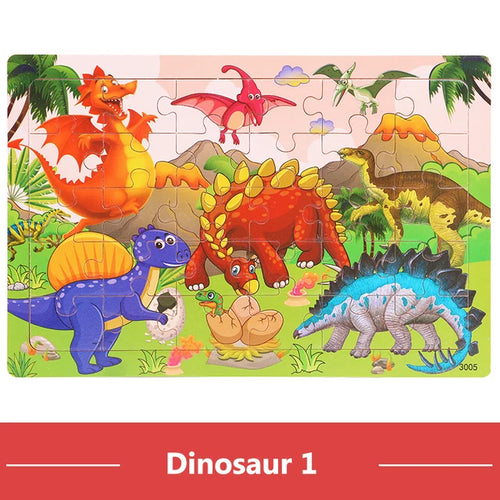 Montessori Wooden Puzzle Collection | Animals, Vehicles & Educational Themes