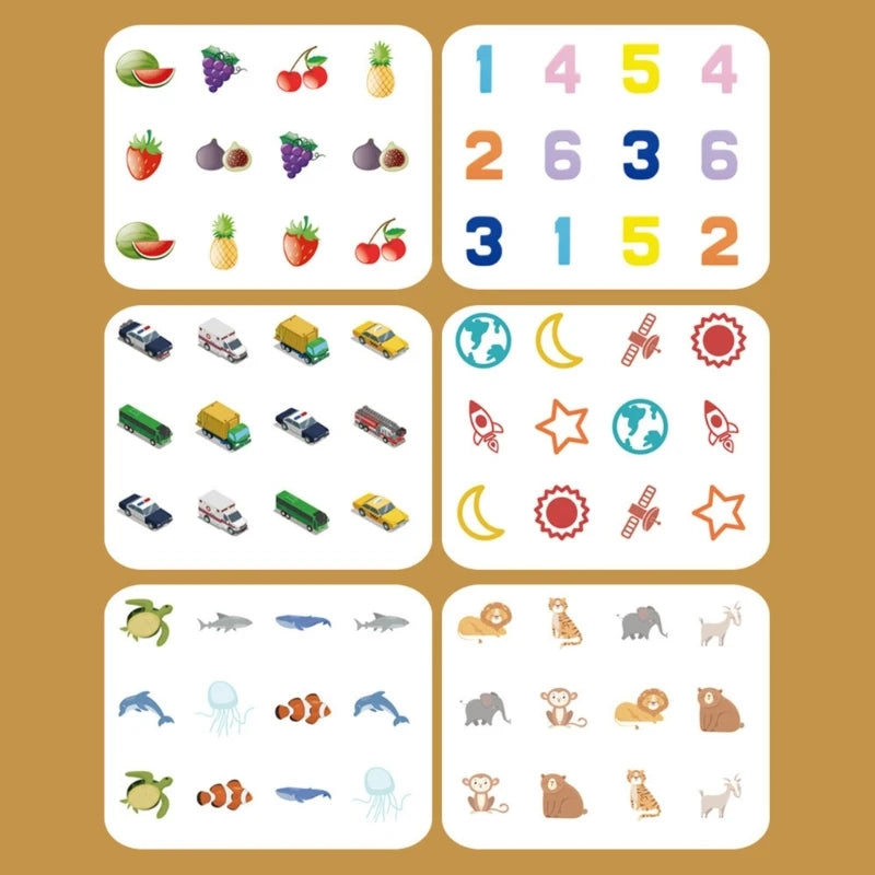 Montessori Wooden Memory Matching Game