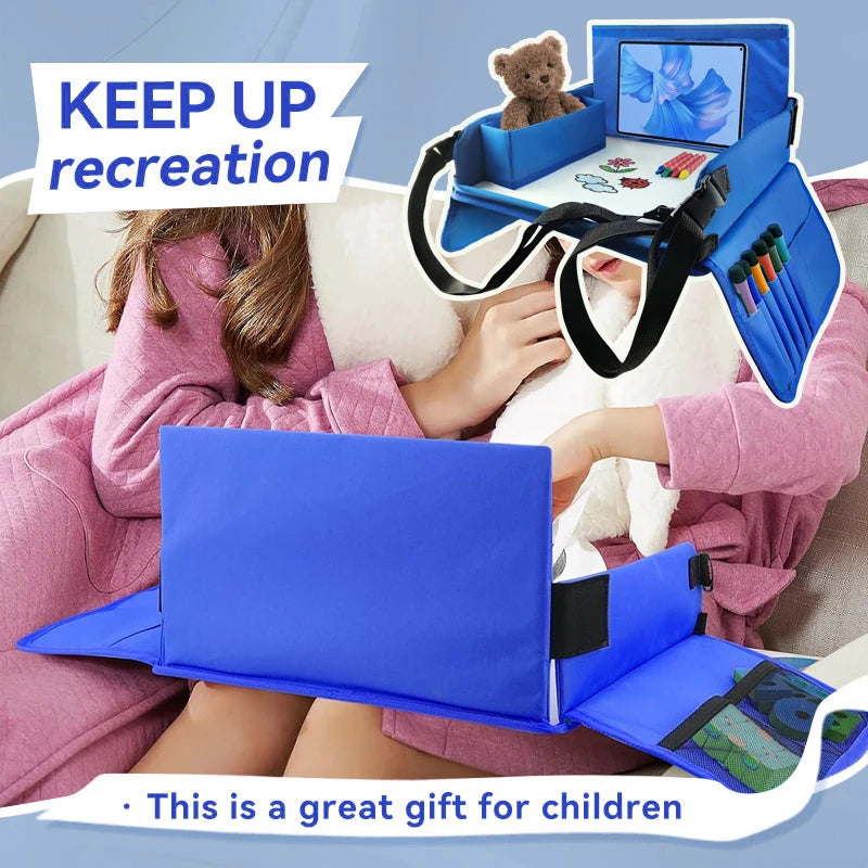 Kids Travel Seat Tray for Car Children's Toy Storage Table Drawing