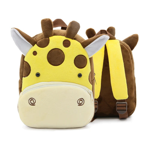 Cute Cartoon Animal Plush Backpack Soft Children Kindergarten