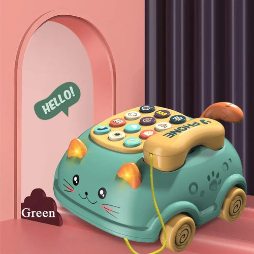 3-in-1 Musical Toy Phone for Toddlers – Interactive Learning & Pull-Along Toy