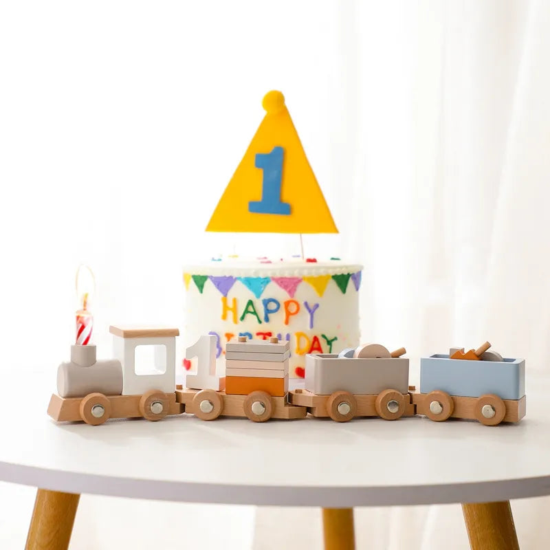 Wooden Montessori Train Set | Educational Toy for Kids