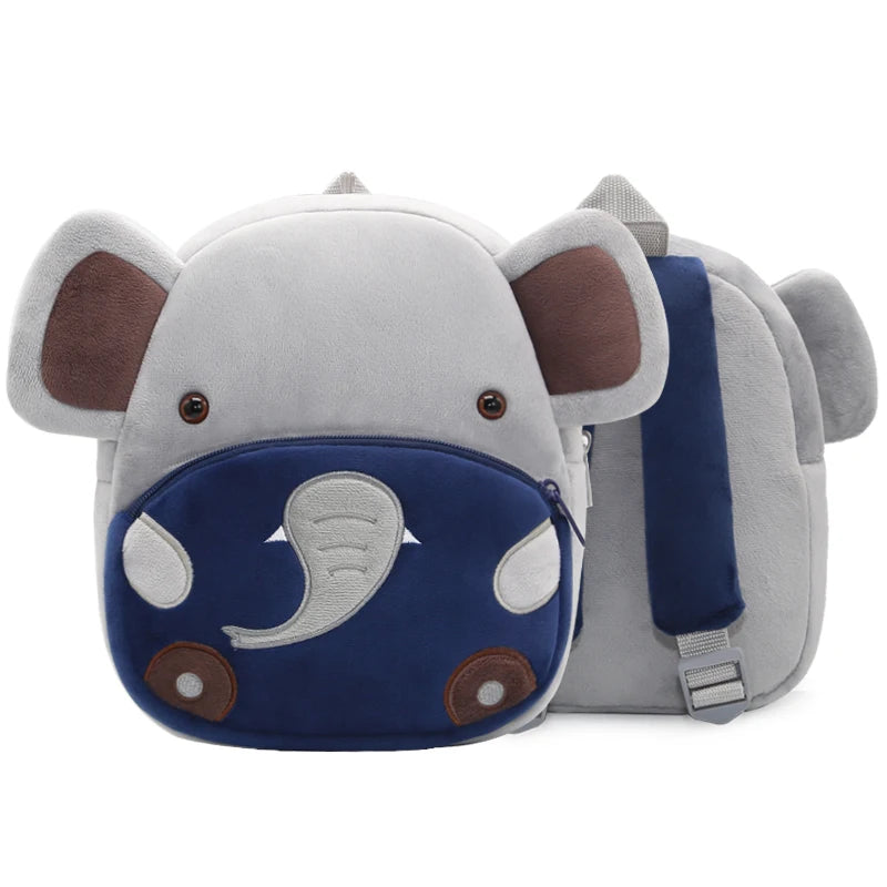 Cute Cartoon Animal Plush Backpack Soft Children Kindergarten