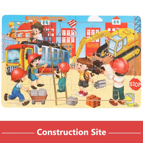 Montessori Wooden Puzzle Collection | Animals, Vehicles & Educational Themes