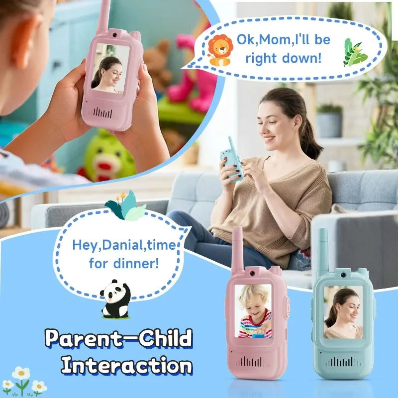 Kids Walkie Talkies Packs Long Range Two Way Radio with Clear Sound