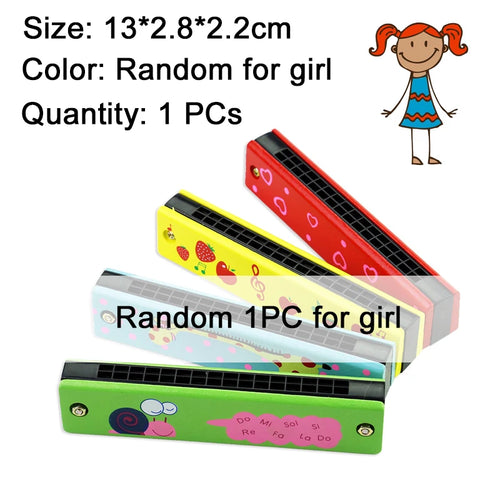 Kids Wooden Harmonica – Beginner Musical Instrument for Early Learning
