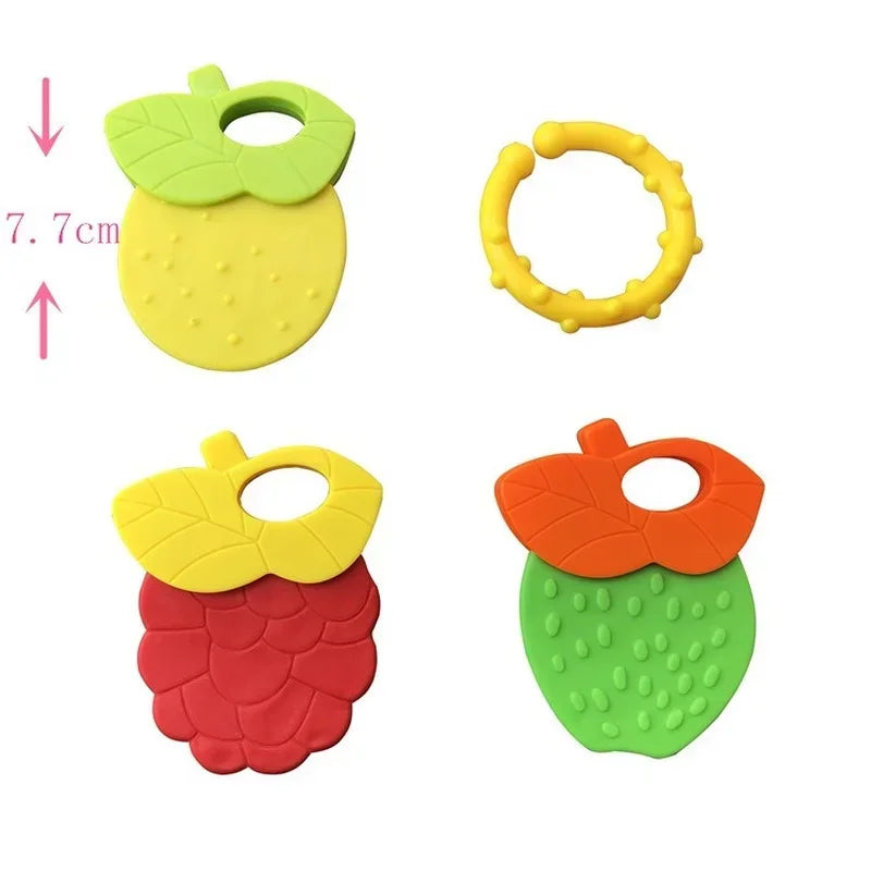 Baby Fruit Silicone Teething Toy Set