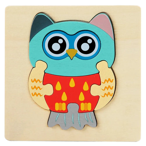 Wooden Animal Puzzle – Montessori Preschool Learning Toy
