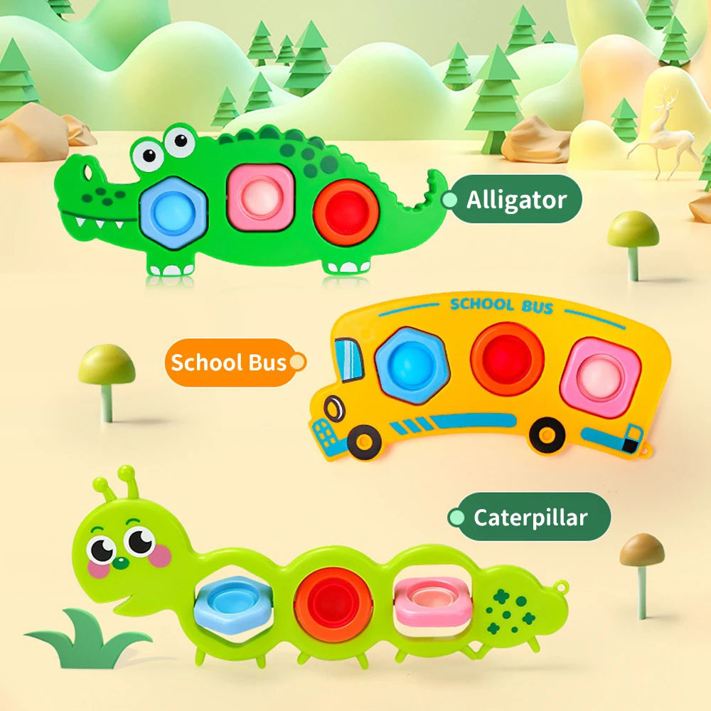 Animal & Vehicle Pop-It Sensory Toy