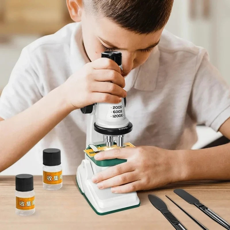 Kids Beginner Science Microscope Kit