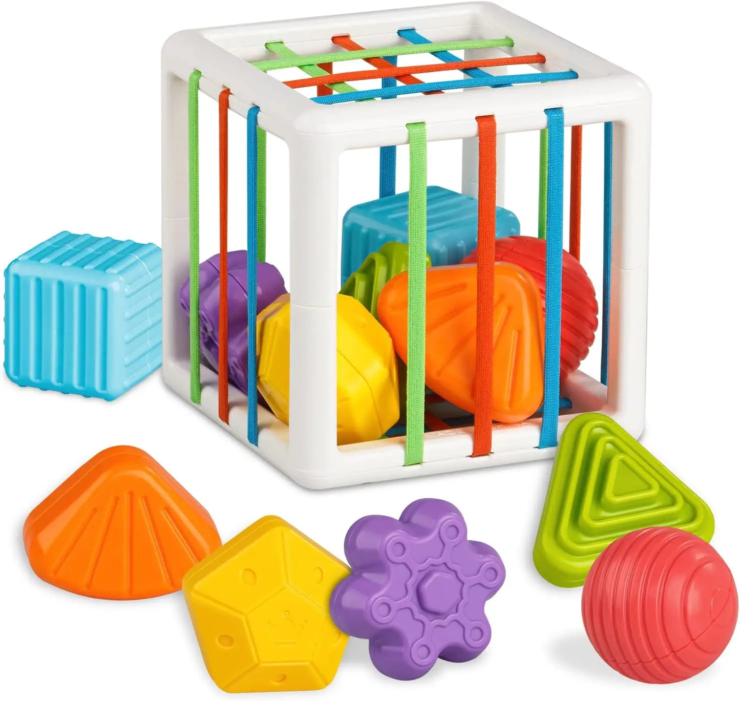 Sensory Shape Sorting Cube | Montessori Toy for Toddlers