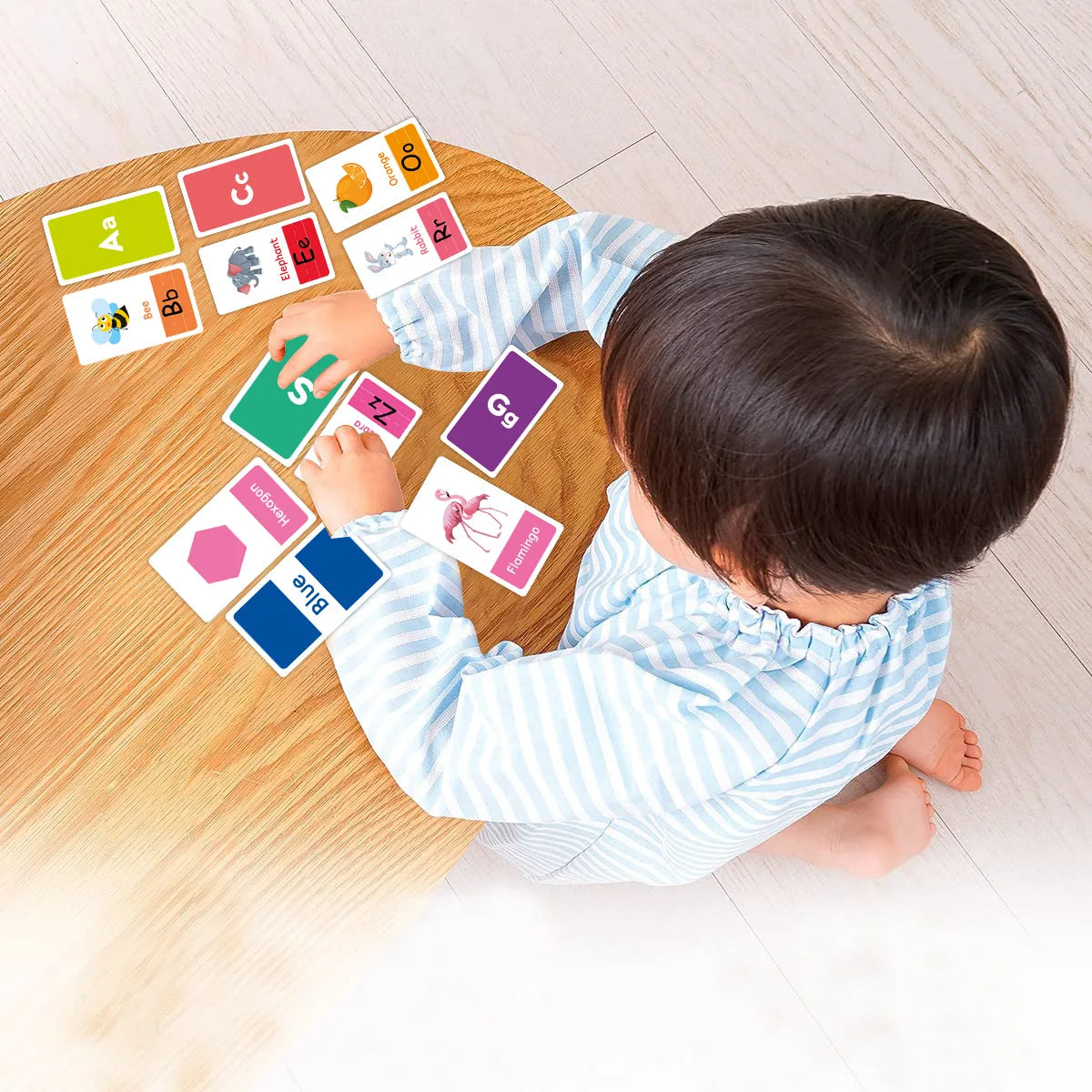 58-Piece Montessori Learning Flash Cards