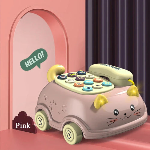 3-in-1 Musical Toy Phone for Toddlers – Interactive Learning & Pull-Along Toy