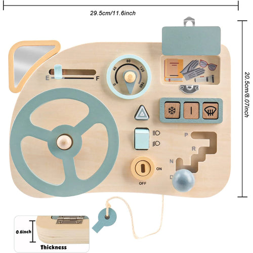 Montessori Steering Wheel Activity Board