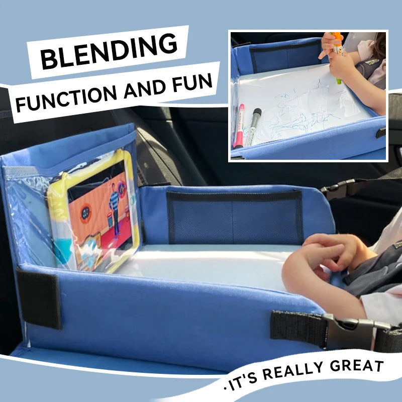 Kids Travel Seat Tray for Car Children's Toy Storage Table Drawing