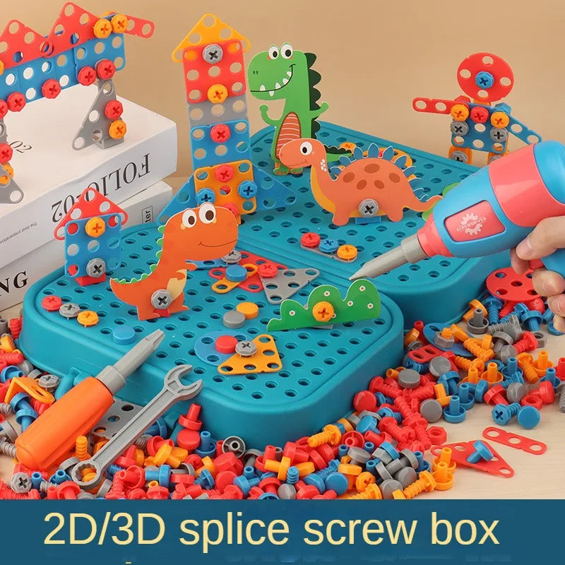 Montessori Pretend Play Tool Box Set with Electric Drill