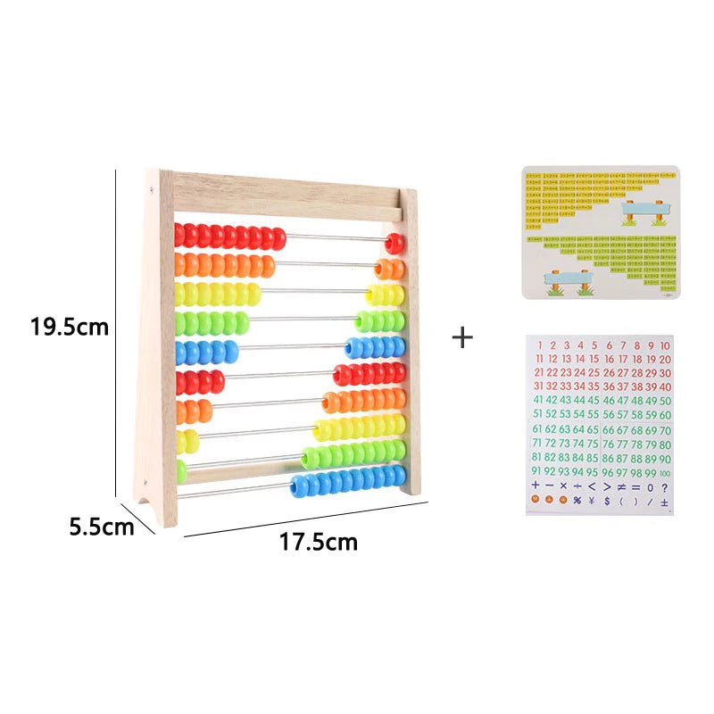Wooden Rainbow Abacus | Montessori Counting & Math Toy