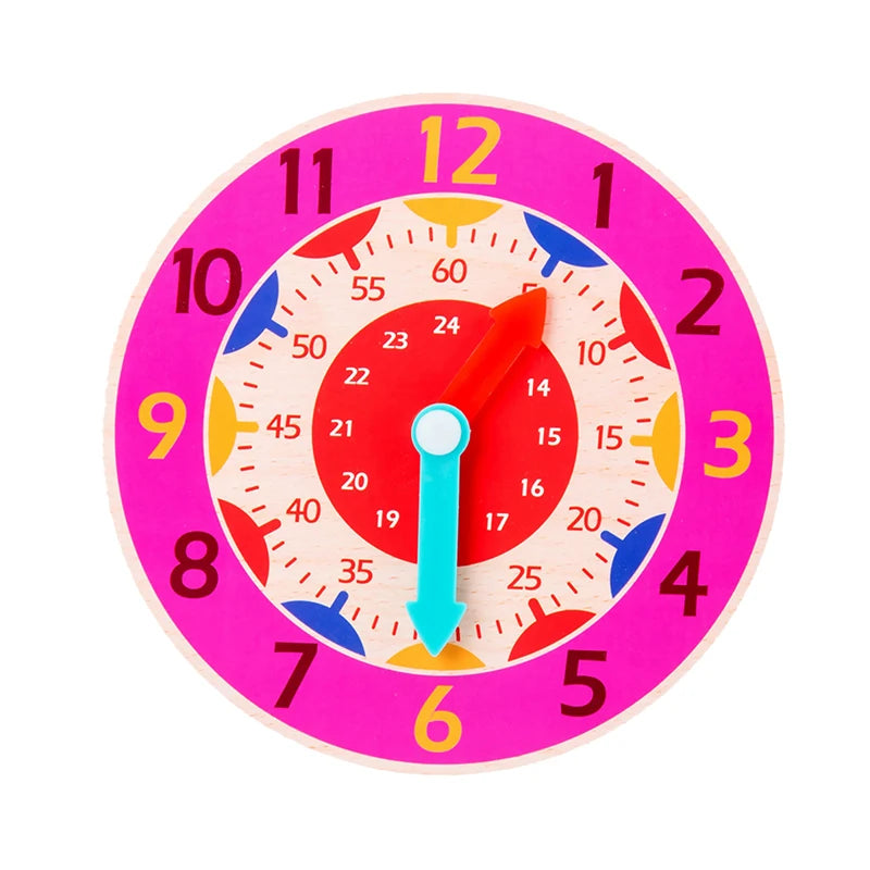 Wooden Montessori Teaching Clock | Preschool Time Learning Toy