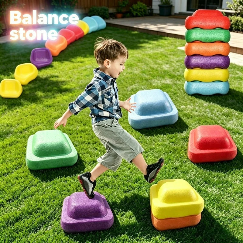 Kids’ Rainbow Balance Stepping Stones