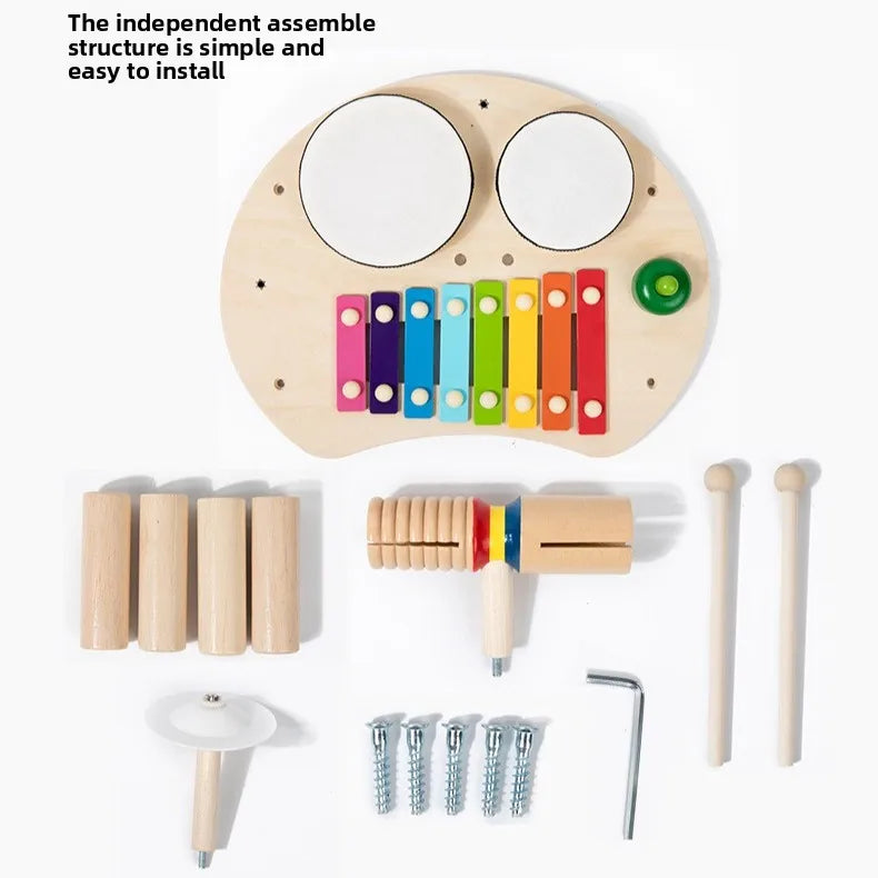 Multi-function Baby Music Table Toys Wooden Musical Instrument Toys