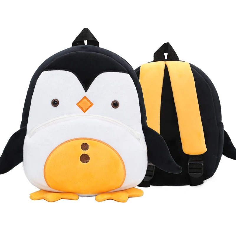 Cute Cartoon Animal Plush Backpack Soft Children Kindergarten