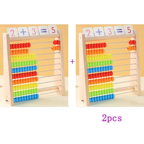Wooden Rainbow Abacus | Montessori Counting & Math Toy