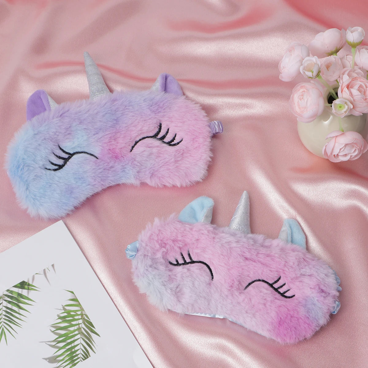 1pc/3pcs/5pcs-Cartoon Unicorn Party Anime Sleeping Mask Kids Gift Cute