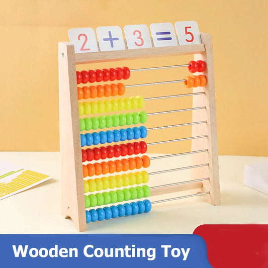 Wooden Rainbow Abacus | Montessori Counting & Math Toy