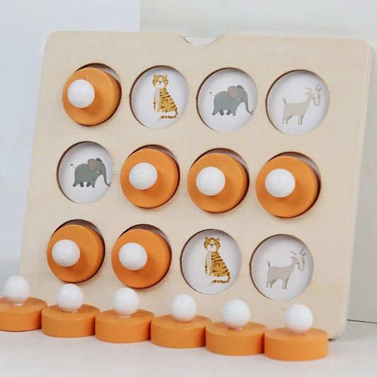 Montessori Wooden Memory Matching Game