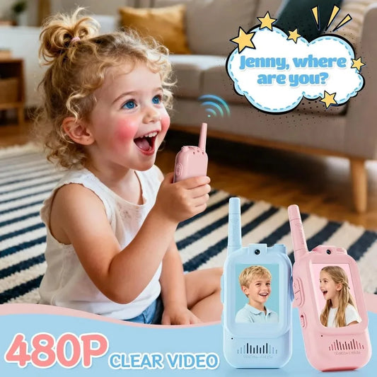 Kids Walkie Talkies Packs Long Range Two Way Radio with Clear Sound