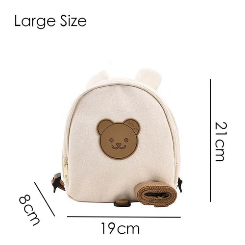 Canvas Baby Backpacks Kindergarten School Bag Bear Bunny Korean