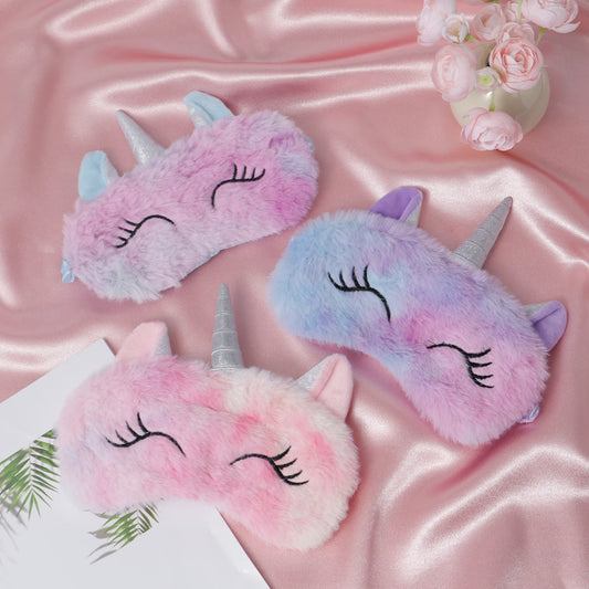 1pc/3pcs/5pcs-Cartoon Unicorn Party Anime Sleeping Mask Kids Gift Cute