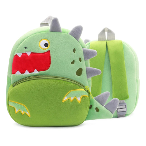 Cute Cartoon Animal Plush Backpack Soft Children Kindergarten