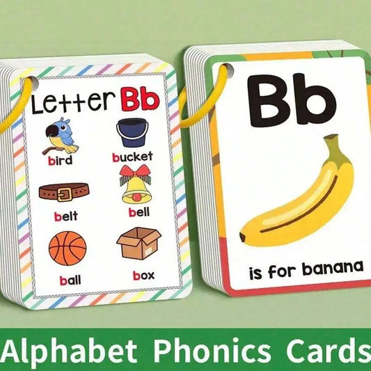 ABC Alphabet Phonics Flash Cards | 26 Letter Learning Cards for Kids