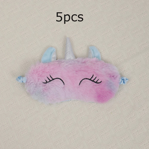 1pc/3pcs/5pcs-Cartoon Unicorn Party Anime Sleeping Mask Kids Gift Cute