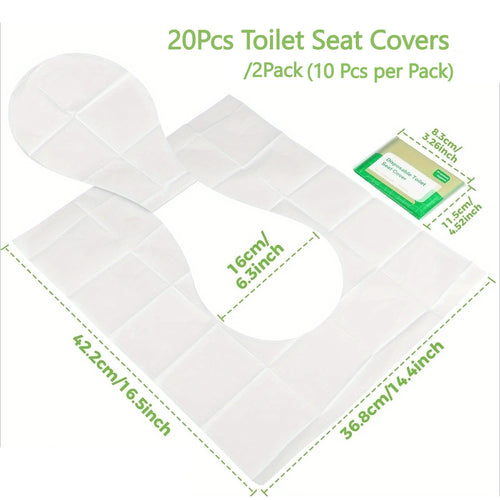 20-50Pcs Toilet Seat Covers Disposable Flushable Toilet Seat Covers